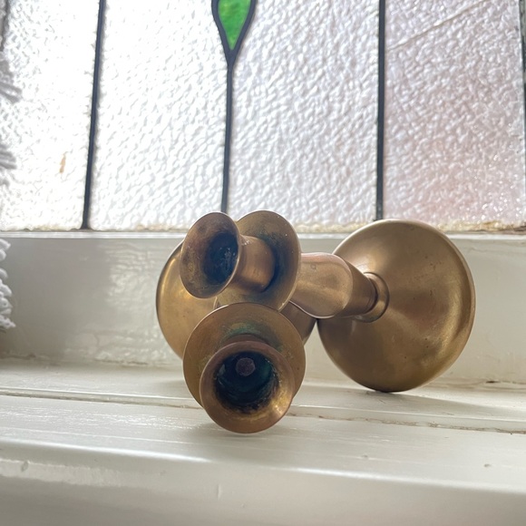 Bronze candle sticks - Picture 3 of 5